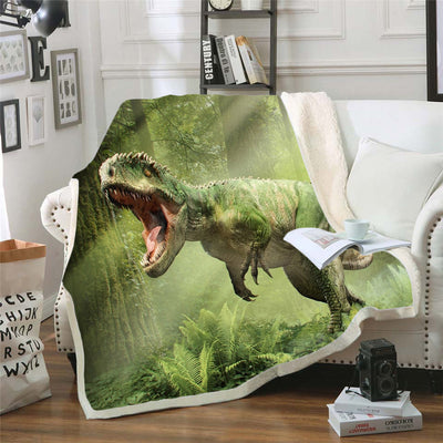 Manta Térmica Estampado Dinosaurio 3D - Suave y Cómoda para Oficina - Image 3