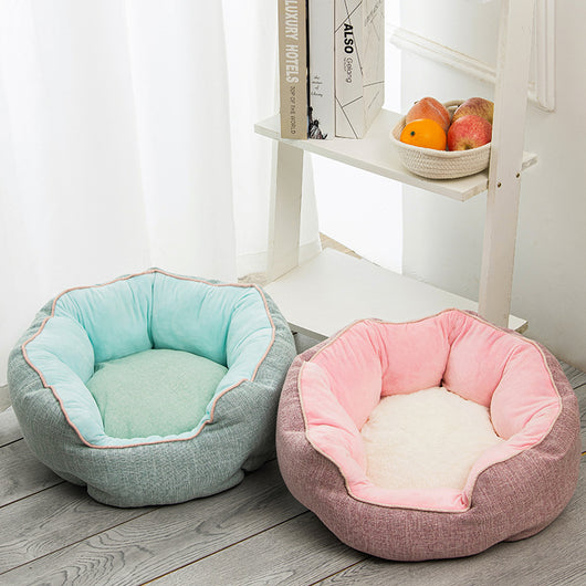 Cama Térmica Octagonal para Mascotas con Lana y Colchoneta Removible - Image 11