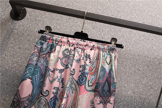 Conjunto de Dos Piezas: Blusa Ajustada y Pantalón Ancho - Image 21