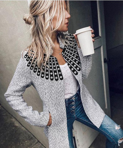 Abrigo de Lana Corto Acolchado - Image 12