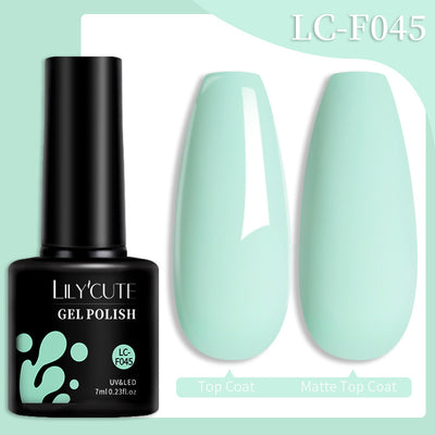 Set de Pegamento para Uñas con Brillo de Color Sólido - Image 80