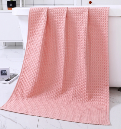 Toalla de Baño de Algodón Puro Textura Waffle - Súper Absorbente y Secado Rápido - Image 48