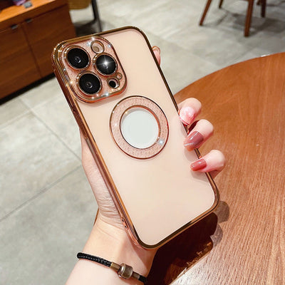Funda Telefónica con Diamantes Electrochapados y Protector de Lente - Image 7
