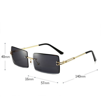 Gafas de Sol Degradadas sin Aro para Mujer - Image 8