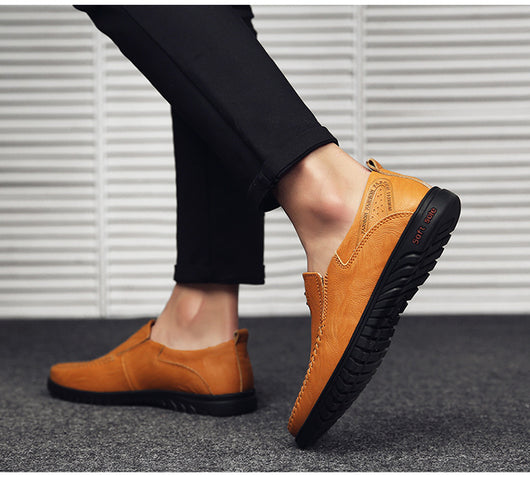 Zapatos de Cuero Casual Estilo Coreano para Hombre - Image 2