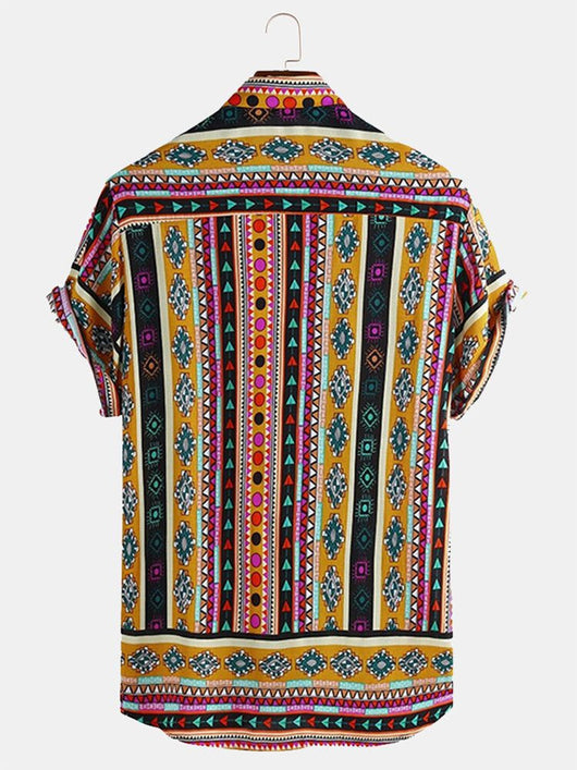 Camisa de Rayas para Hombre de Manga Corta - Image 7