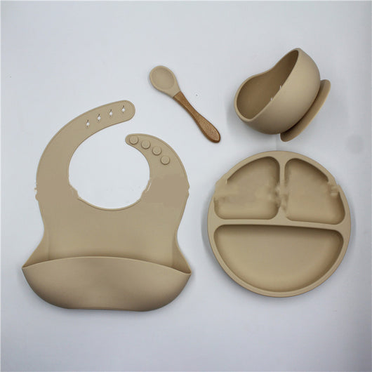 Juego Completo de Babero, Plato y Cucharas de Silicona para Bebé - Image 9