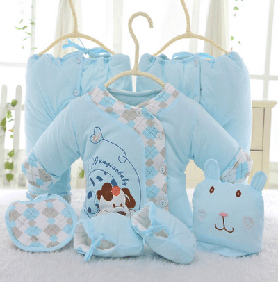 Conjunto de 6 Piezas Abrigo Acolchado Invierno para Bebé Recién Nacido - Diseño Perrito BD201 - Image 7