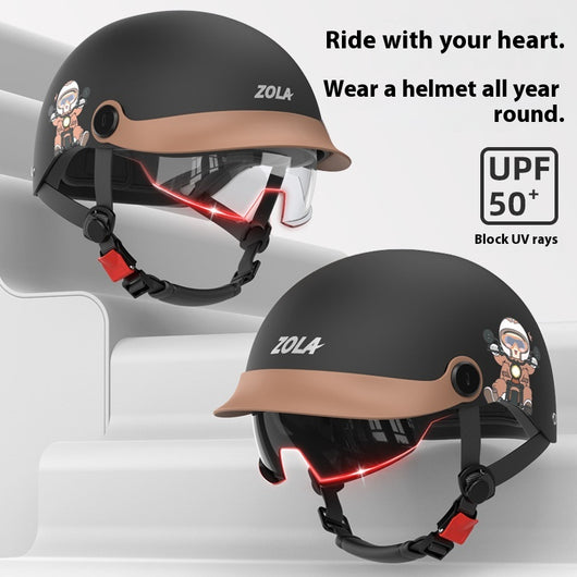 Casco Bicicleta Eléctrica con Protección Solar - Unisex Ultraligero