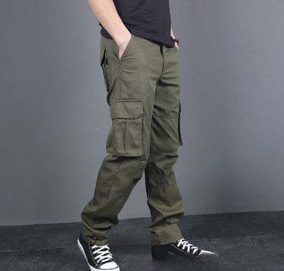 Pantalones Cargo Talla Grande 100% Algodón con Múltiples Bolsillos - Image 13