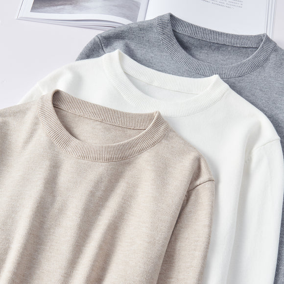 Suéter Tejido Cuello Redondo para Hombre - Base Interior Premium