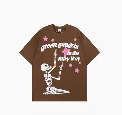 Camiseta Estampado Calavera Retro Americano - Image 4