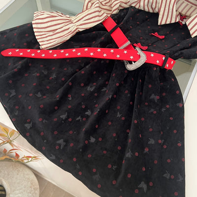 Vestido Bodycon Y2K Polka Dot con Paneles de Terciopelo - Image 14
