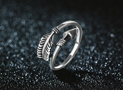 Anillos de Pareja con Flecha del Amor - Diseño Minimalista para Parejas - Image 11