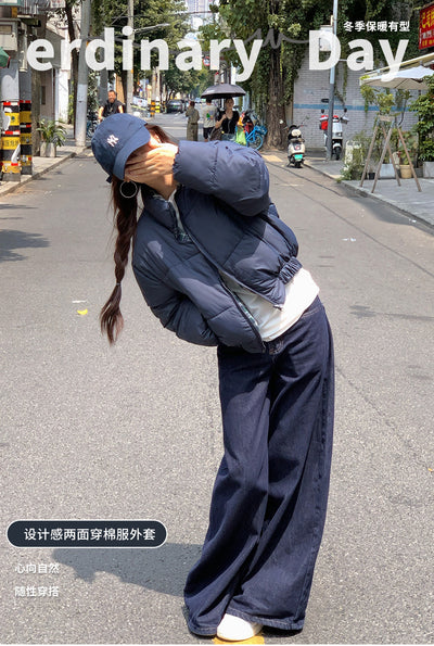 Abrigo Acolchado de Algodón Estilo Coreano para Mujer - Image 10
