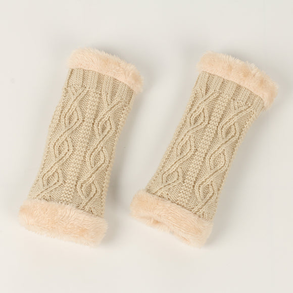 Guantes Tejidos Gruesos Rombos con Forro Polar Plus