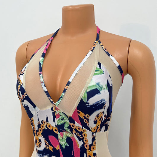 Jumpsuit Ajustado de Malla Sensual con Tirantes - Image 12