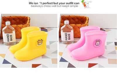 Botas de Lluvia Infantiles Cortas Antideslizantes Impermeables - Image 24