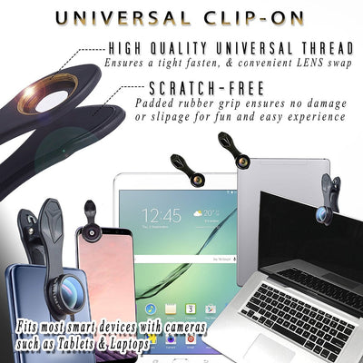 Kit de Lentes Profesionales para Smartphone: Gran Angular, Teleobjetivo y Ojo de Pez HD - Image 5