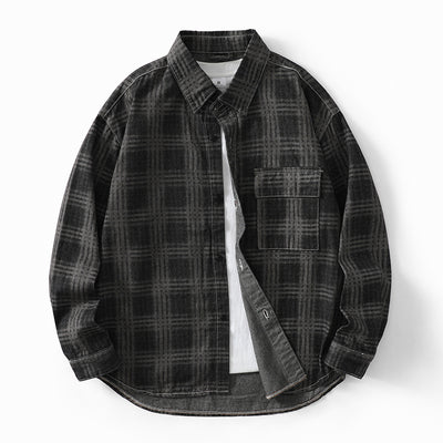 Camisa a Cuadros Otoñal para Hombre - Estilo Personalidad Fashion - Image 9