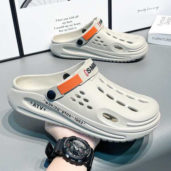 Pantuflas Cerradas Talla Grande para Hombre con Suela Gruesa y Acolchada
