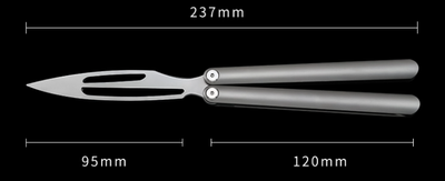 Cuchillo Mariposa de Aleación de Titanio Premium - Navaja Plegable de Colección - Image 7