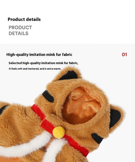 Capa Acolchada de Felpa para Perros Pequeños - Image 9
