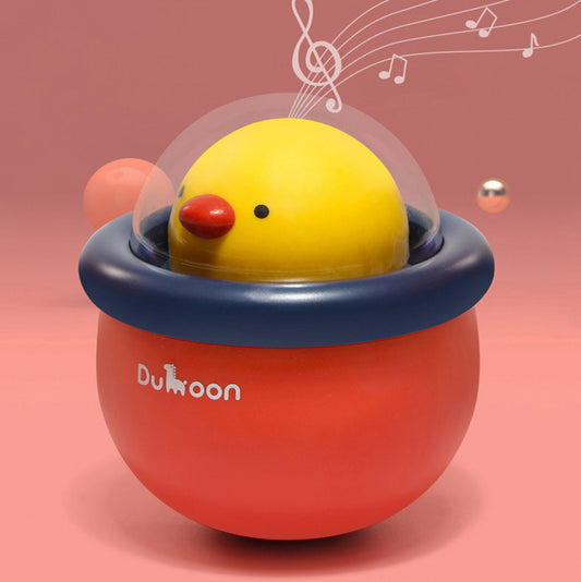 Sonajero Educativo Pollito con Campanas Musicales para Bebés