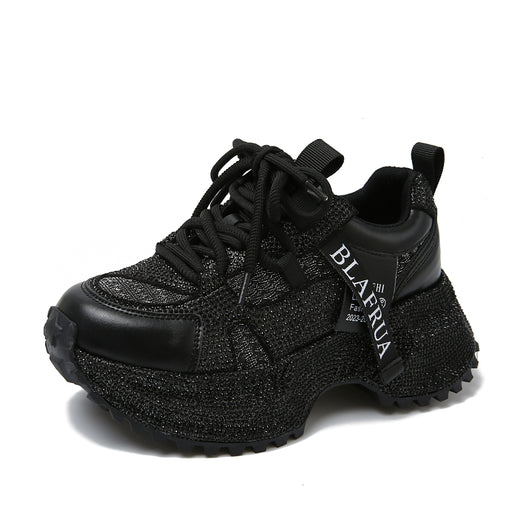 Tenis Deportivos Brillantes con Lentejuelas, Diseño Plateado y Rojo con Cristales - Image 42