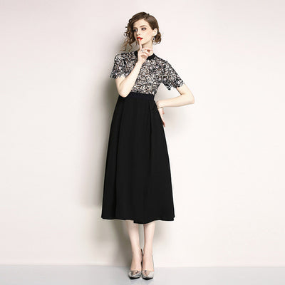 Blusa de Encaje Elegante Manga Corta Premium - Image 2