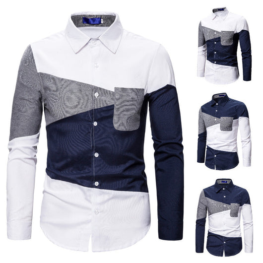 Camisa de Bloques de Color para Hombre - Image 11
