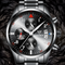 Reloj Multifuncional de Acero Inoxidable con Cuarzo