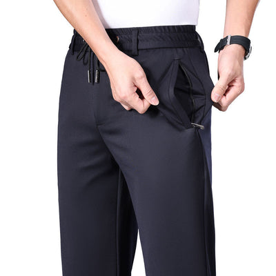 Pantalones de Cintura Elástica Holgados y Rectos para Hombre - Image 11