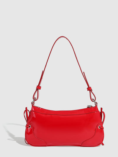 Bolso Bandolera Cuadrado Pequeño con Doble Moño - Diseño Minimalista Liso - Image 45