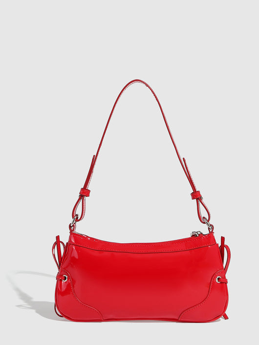 Bolso Bandolera Cuadrado Pequeño con Doble Moño - Diseño Minimalista Liso - Image 45