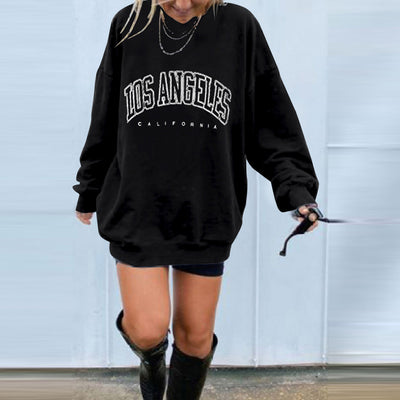 Sudadera Suelta sin Capucha con Estampado de Letras para Mujer - Image 16