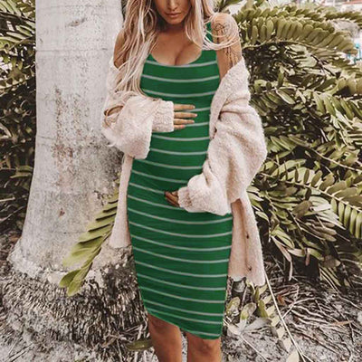 Vestido Premamá a Rayas - Comodidad y Estilo