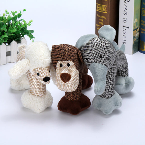 Juguete Sonoro de Peluche Resistente y Seguro para Mascotas