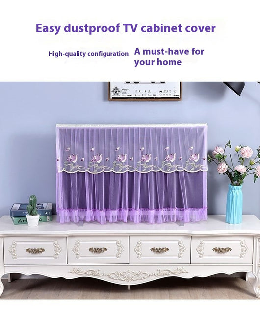 Funda Protectora de Encaje para Televisor - Cubierta Antipolvo Elegante - Image 15