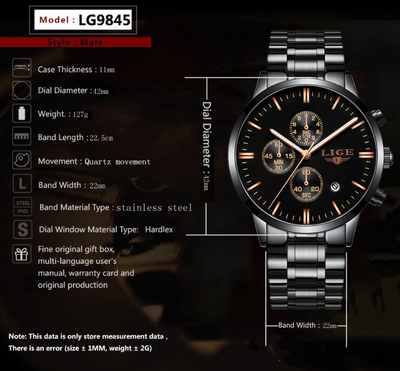 Reloj de Cuarzo Multifuncional para Negocios - Image 13