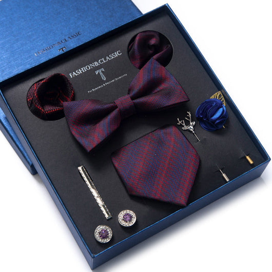 Conjunto de 8 Piezas de Corbatas para Traje Formal de Hombre - Image 4