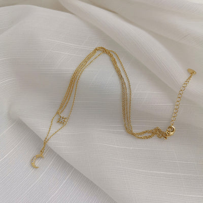 Collar Doble de Circón Brillante - Image 3