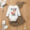 Conjunto de 3 Piezas Estampado para Bebé - Estilo Europeo y Americano