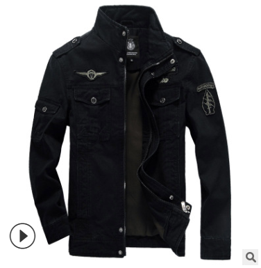 Chaqueta Militar Táctica de Algodón para Hombre - Talla Grande Estilo Casual Europeo