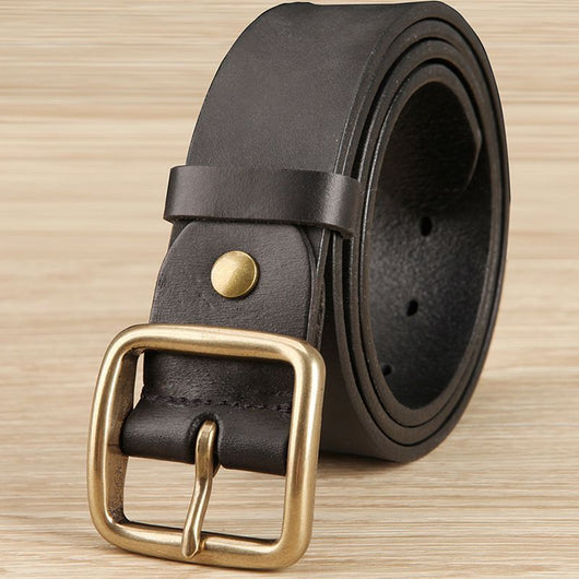 Cinturón de Cuero Genuino Vintage de Diseño Premium - Versátil y Duradero - Image 9