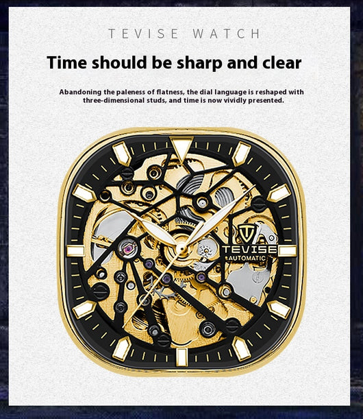 Reloj Automático Cuadrado Luminoso Impermeable para Hombre - Image 11