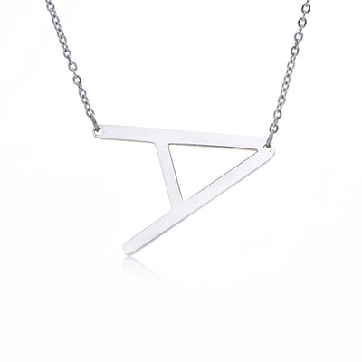 Collar Inicial Acero Inoxidable Chapado en Oro Rosa - Image 55