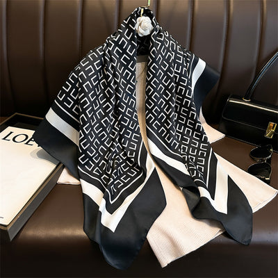 Pañuelo de Seda Estampado Cuadrado Premium Twill - Image 27