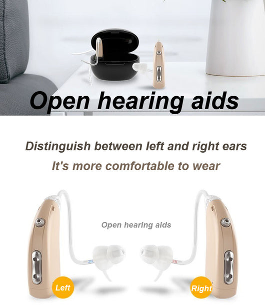 Audífono Retroauricular Recargable de Conducción Abierta para Adultos Mayores - Image 17