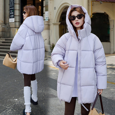 Chaqueta de Invierno Acolchada con Capucha para Mujer